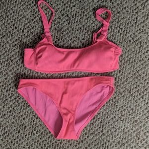 Bandeau Bikini Pink Stripped